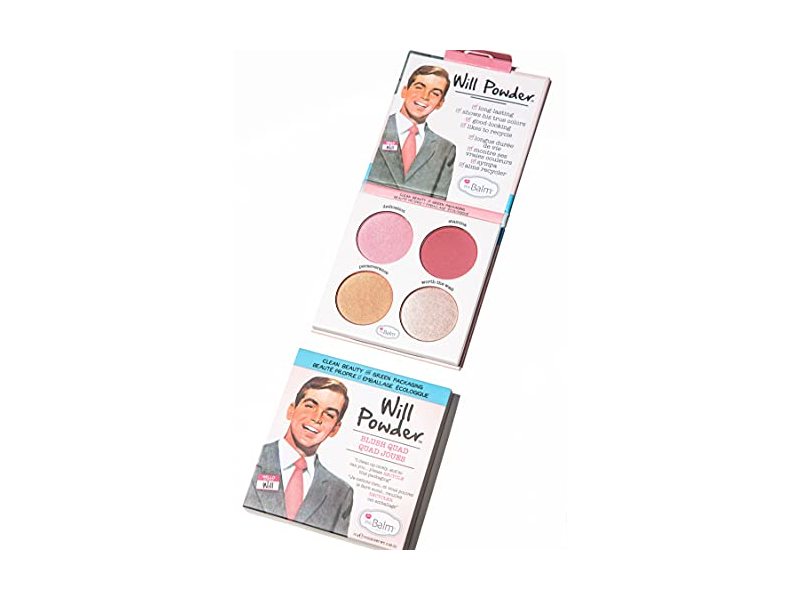 the Balm Will Powder Blush Quad, 0.35 oz/10 g