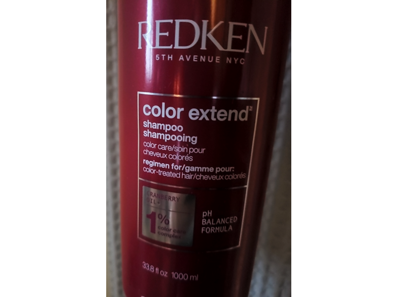 Redken Color Extend Shampoo, Cranberry Oil, 33.8 fl oz/1000 mL