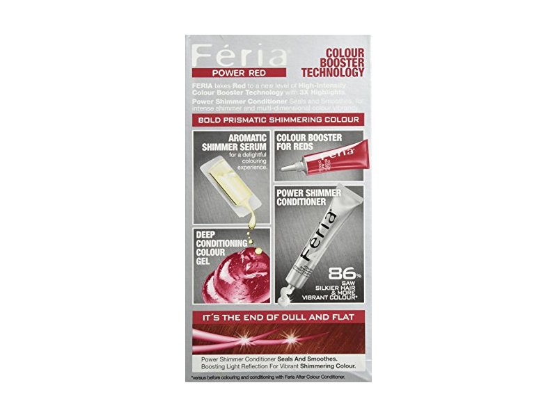 L'Oréal Paris Feria Permanent Hair Color, R68 Ruby Rush (Rich Auburn True Red)