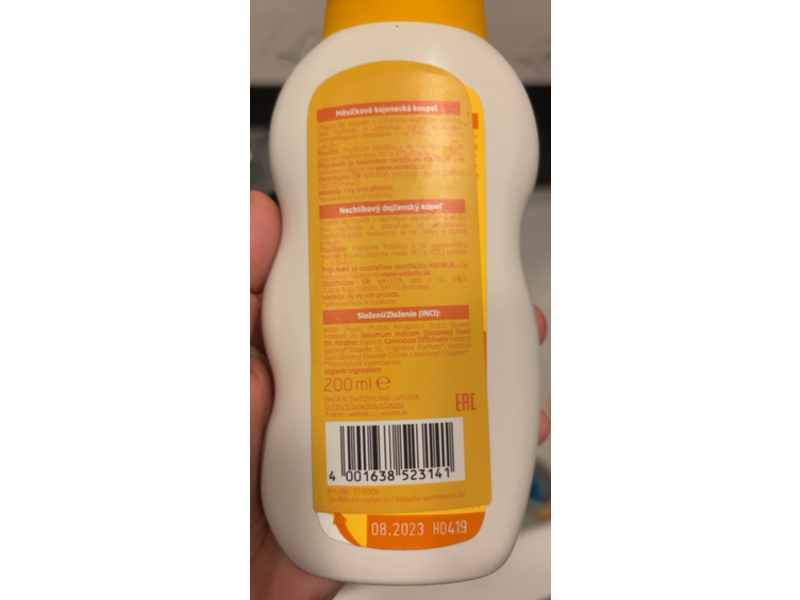 Weleda Baby The Calendual Cream Bath, 6.8 fl oz/200 mL