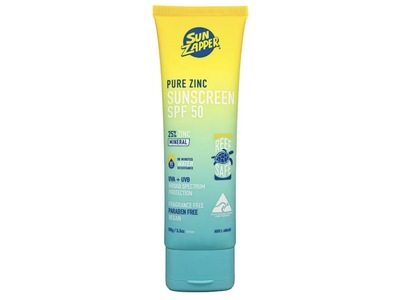 Sun Zapper 25% Zinc Pure Sunscreen, SPF 50, 3.5 oz/100 g