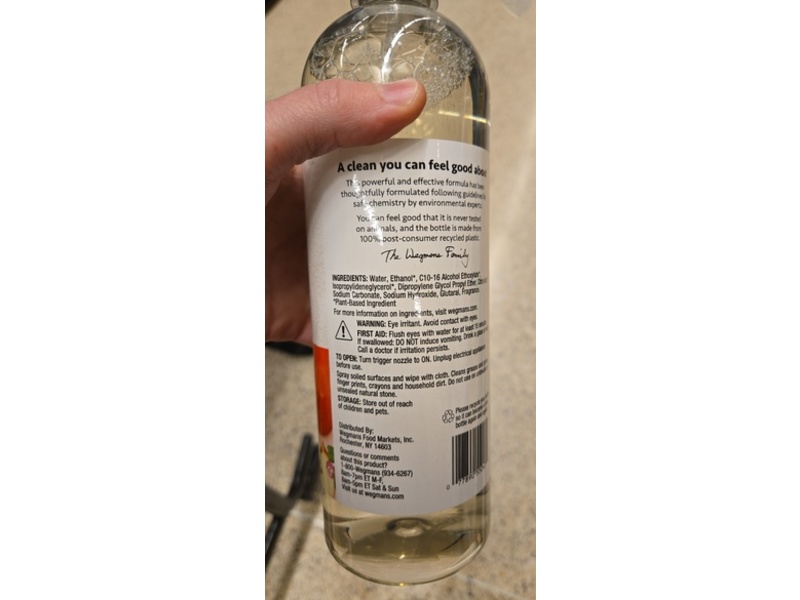 Wegmans Kitchen Cleaner, HoneyCrisp Apple, 25 fl oz/739 mL