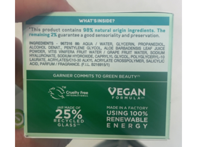 Garnier Day Jelly Moisturizer, Hyaluronic Aloe, 50 mL