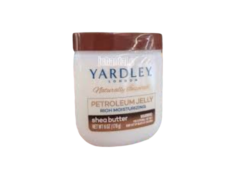 Yardley London Naturally Inspired Petroleum Jelly Rich Moisturizing, Shea Butter, 6 fl oz/170 g