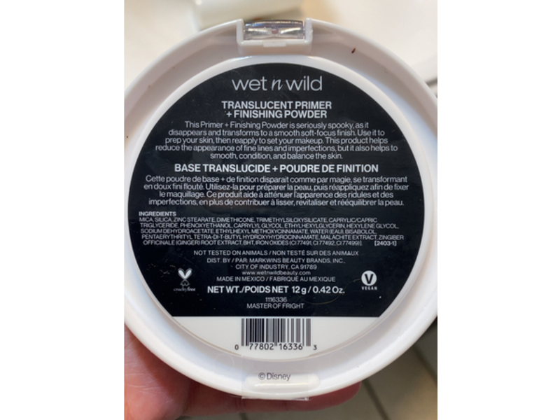 Wet n Wild Nightmare Before Christmas Translucent Primer + Finish Powder, 0.42 oz/12 g