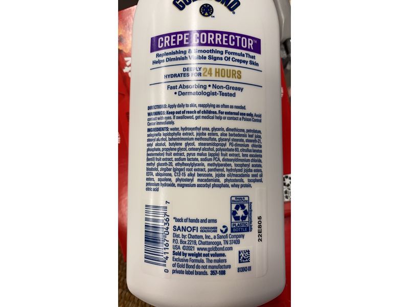 Gold Bond Crepe Correction Body Lotion, Age Renew, 14 oz/396 g