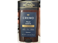 Cremo Deep & Smoky Deodorant, Palo Santo, 2.65 fl oz/75 g - Image 3