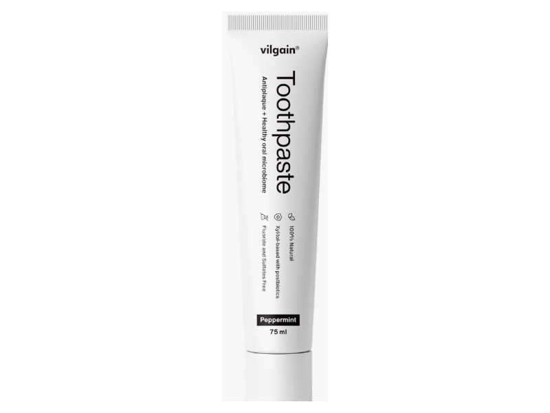 Vilgain Toothpaste, Peppermint, 75 mL