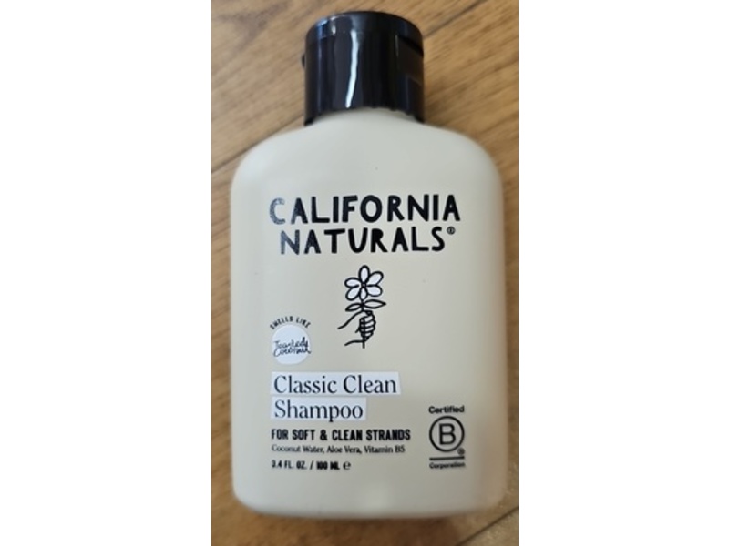 California Naturals Classic Clean Shampoo, Toasted Coconut, 3.4 fl oz/100 mL