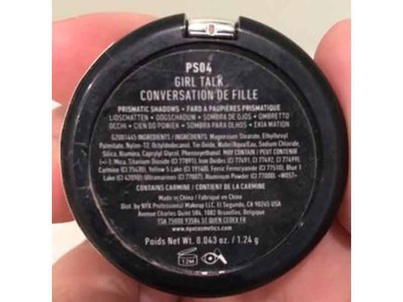 Nyx Professional Makeup Prismatic Eye Shadow, Girl Talk, 0.043 oz/1.24 g