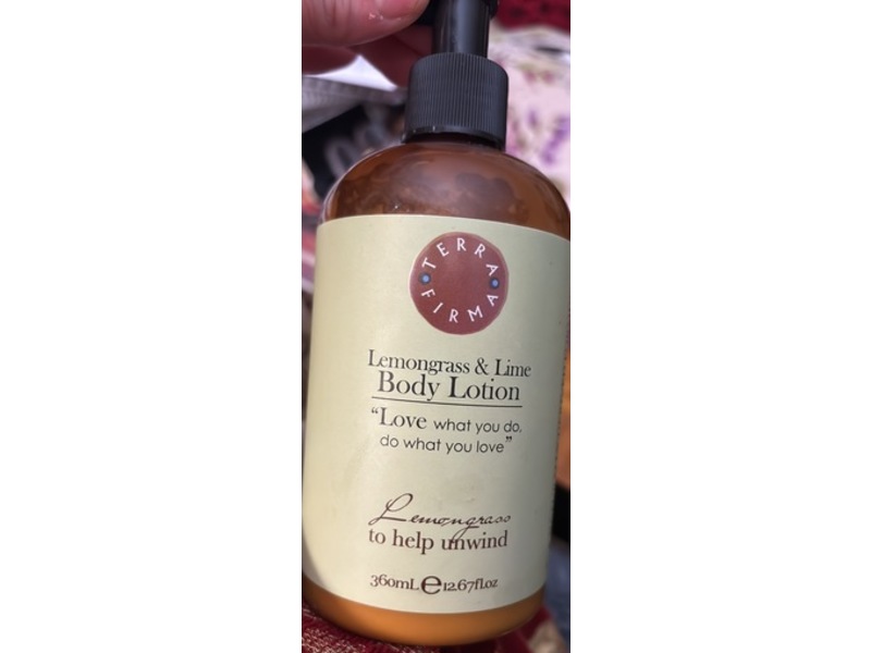 Terra Firma Lemon & Lime Body Lotion, 12.67 fl oz/360 mL