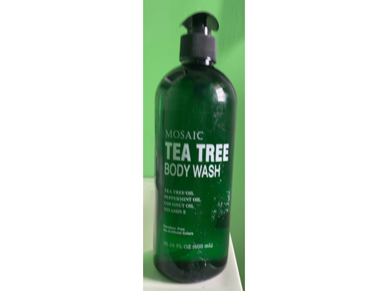 Mosaic Body Wash, Tea Tree Oil, Peppermint Oil, Coconut Oil & Vitamin E, 20.28 fl oz/600 mL, Pack Of 2