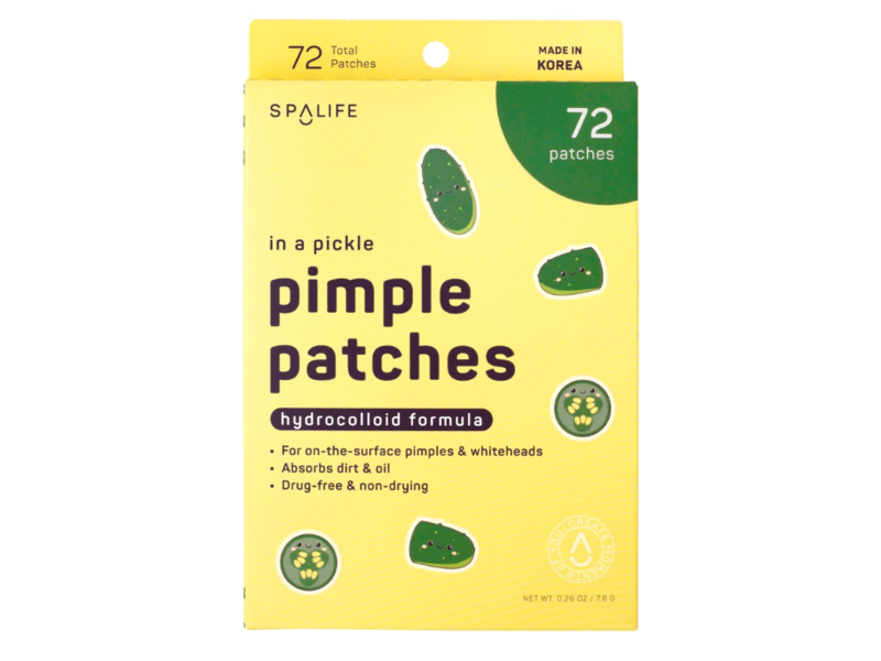 SpaLife Pimple Patches, Hydrocolloid Formula, 0.26 oz/7.6 g, 72 Count