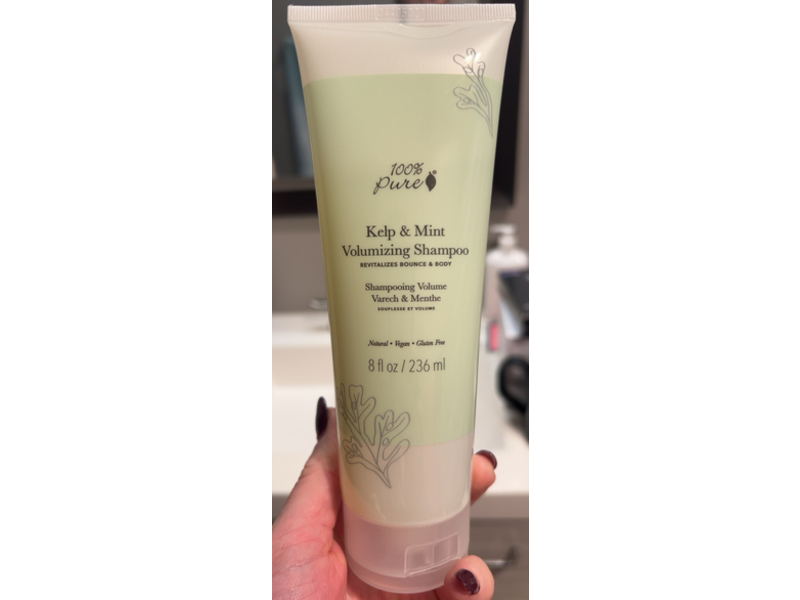 100 % Pure Volumizing Shampoo, Kelp & Mint, 8 fl oz/236 mL