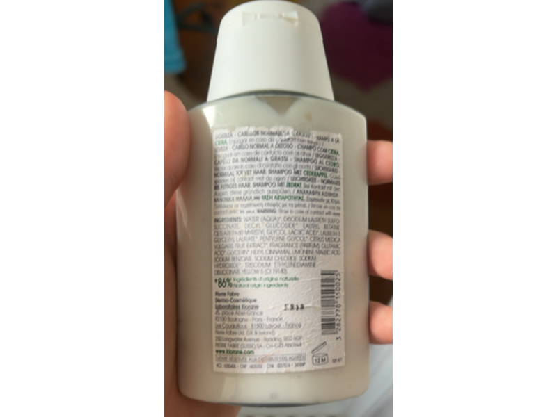 Klorane Citrus Shampoo, 3.3 fl oz/100 mL