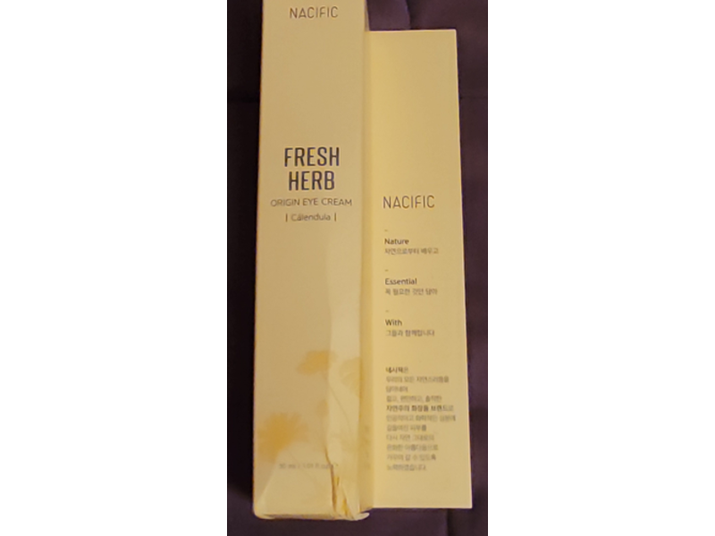 Nacifica Fresh Herb Origin Eye Cream, Calendula, 1.01 fl oz/30 mL