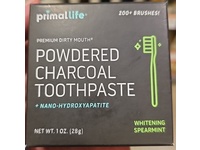 Primal Life Powdered Charcoal Toothpaste, Whitening Spearmint, 1 oz/28 g - Image 3