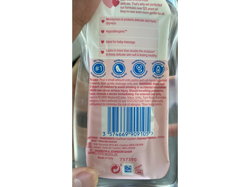 Johnson's Baby Oil , 500 mL