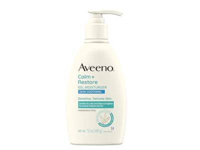 Aveeno Calm + Restore Gel Moisturizer, Frgarance Free, 12 oz/340 g