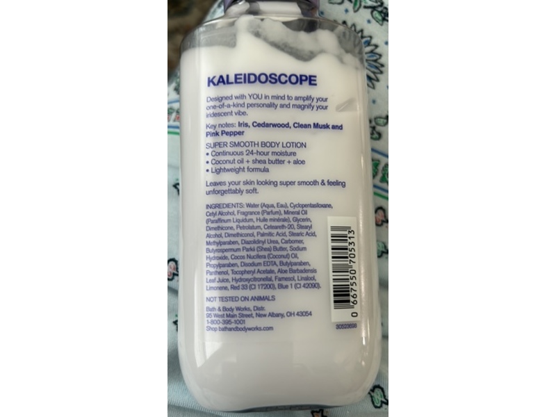 Bath & Body Works Kaleidoscope Body Lotion, Shea Butter & Vitamin E, 8 fl oz/236 mL