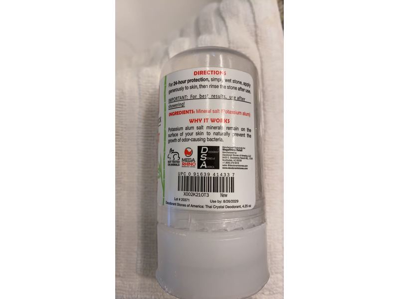 Thai Crystal Deodorant Stick, 4.25 oz/120 g