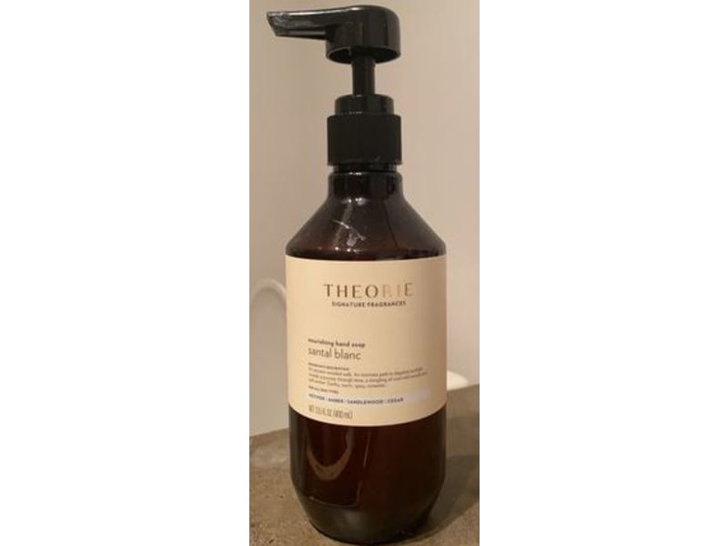 Theorie Nourishing Hand Soap, Santal Blanc, 13.5 fl oz/400 mL