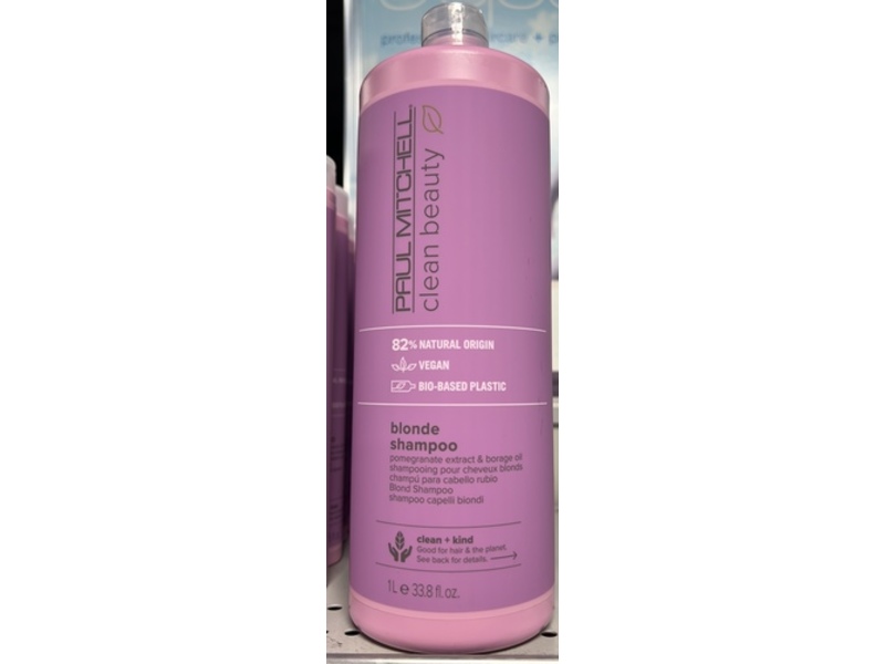 Paul Mitchell Clean Beauty Blonde Shampoo, 33.8 fl oz/1 L