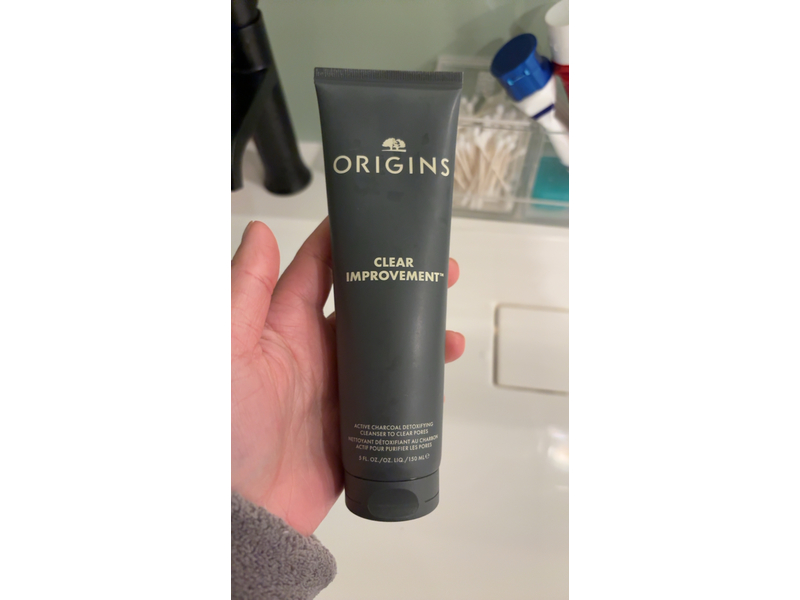 Origins Clear Improvement Cleanser, Zero Oil Active Charcoal, 5 fl oz/150 mL