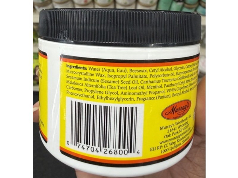 Murray's Cream, Beeswax, 6 oz/178 mL