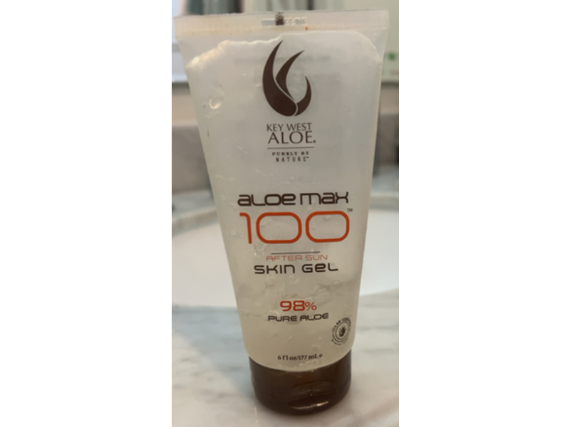 Key West Aloe Aloe Max 100 After Sun Skin Gel, 98% Pure Aloe, 6 fl oz/177 mL