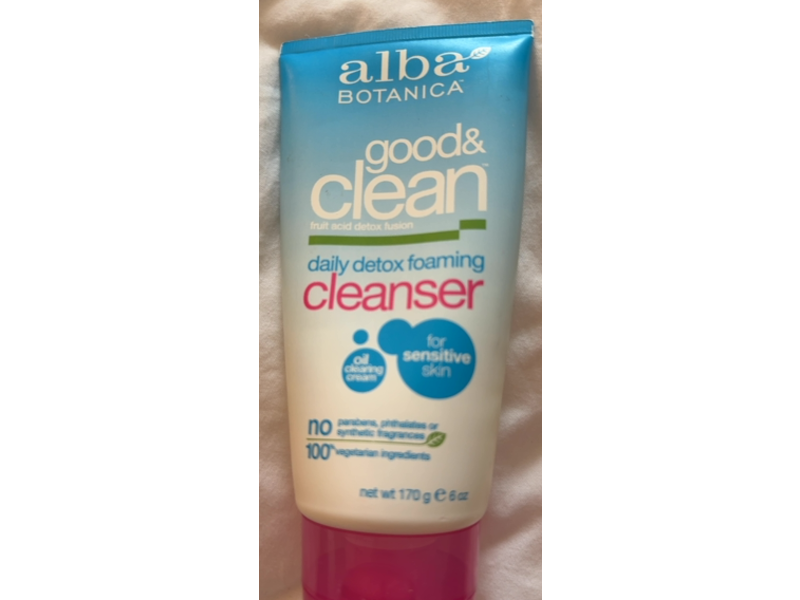 Alba Botanica Good & Clean Daily Detox Foaming Cleanser, 6 oz/170 g