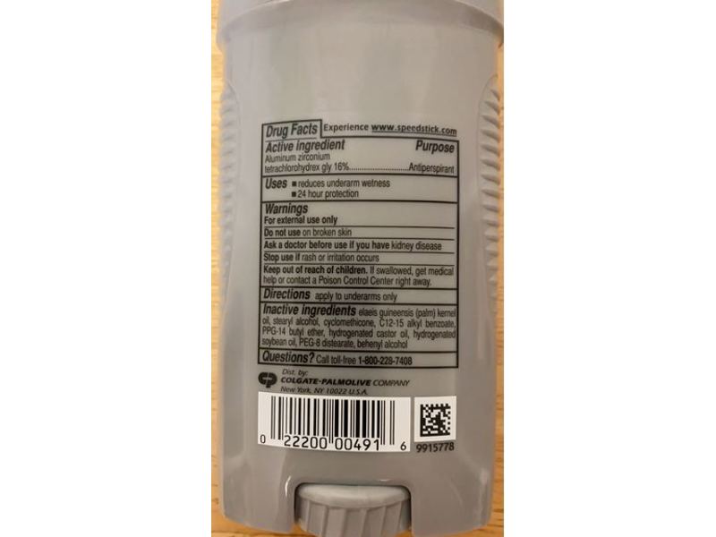 Speed Stick Power Unscented Men's Antiperspirant Deodorant, 3.0 oz/65 g, Pack of 4