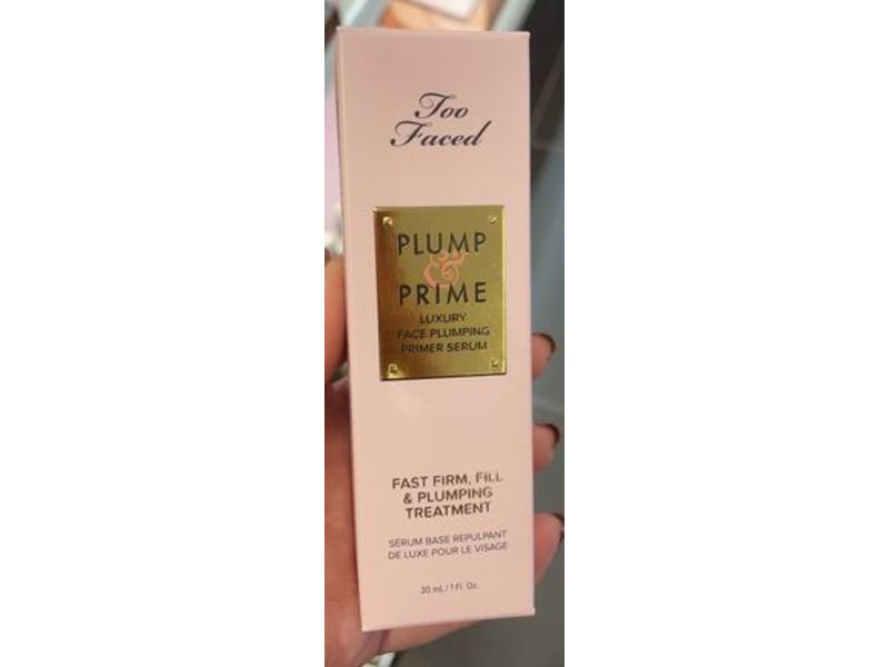 Too Faced Plump & Prime Luxury Face Plumping Primer Serum, 1 fl oz / 30 mL