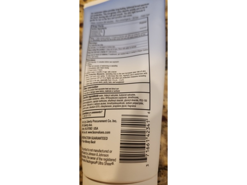 Face Values Ultra Light Sunscreen Lotion, SPF 45, 6.0 fl oz/177 mL