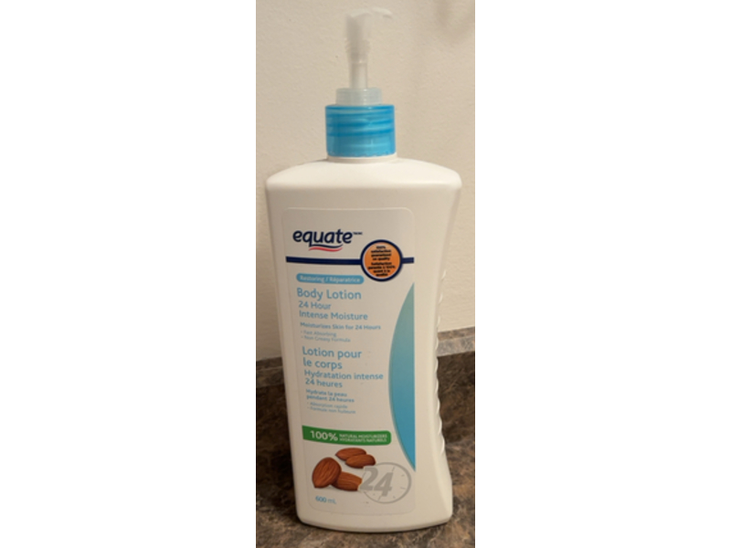 Equate Body Lotion 24 Hour Intense Moisture, 600 mL