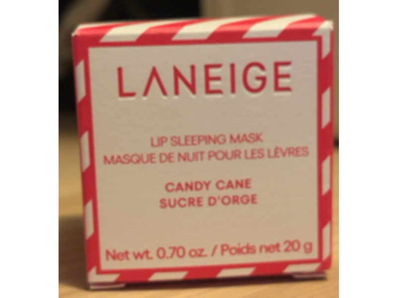 Laneige Lip Sleeping Mask, Candy Cane Swirl, 0.70 oz/20 g