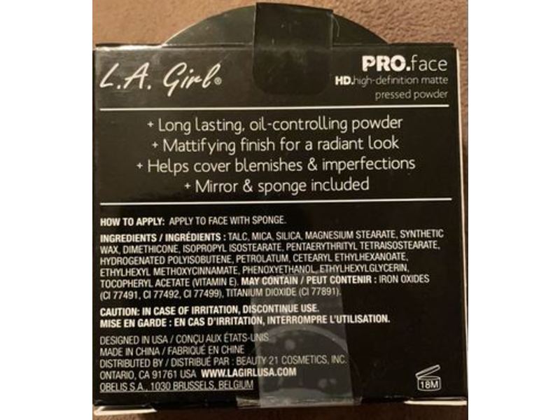 LA Girl Pro Face Powder, Medium Beige, 0.25 oz/7 g