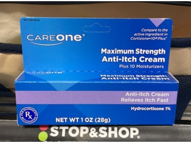 Care One Maximum Strength Anti-Itch Cream, 1 oz/28 g