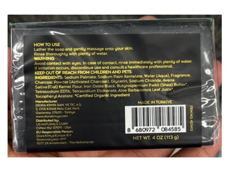 Lole's Beauty African Black Soap, Shea Butter, 4 oz/113 g