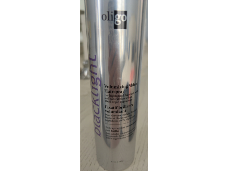 Oligo Professionnel Volumizing Shine Hairspray, Blacklight, 8.5 oz/240 g