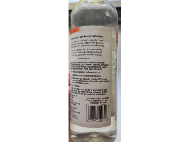 Wegmans Dish Detergent, Citrus Blossom, 25 fl oz/739 mL