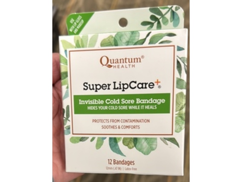 Quantum Health Super LipCare+ Invisible Cold Sore Bandages, 12 Count