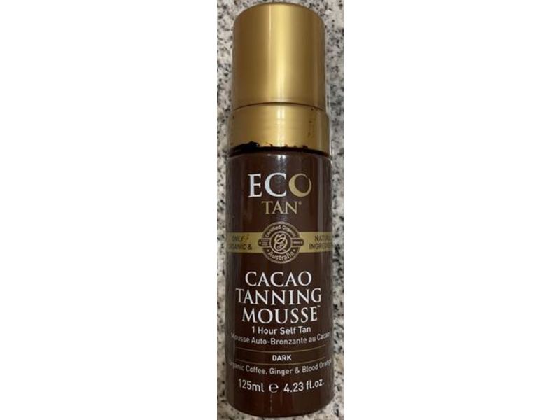 Ecotan Cacao Tanning Mousse, Dark, 4.23 fl oz/125 mL