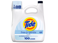 Tide Free & Gentle Liquid Laundry Detergent, Unscented, 100 Loads, 146 fl oz/4.31 L - thumbnail 1