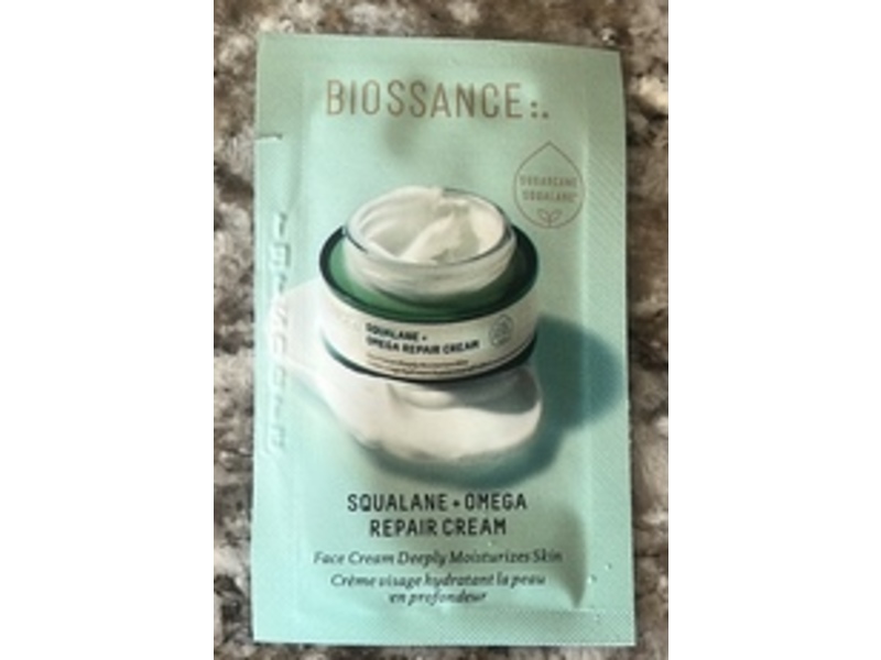 Biossance Repair Cream, Squalane + Omega, 0.06 fl oz/2 mL