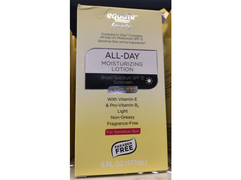 Equate Beauty All - Day Moisturizing Lotion, SPF 15, 6 fl oz/177 mL
