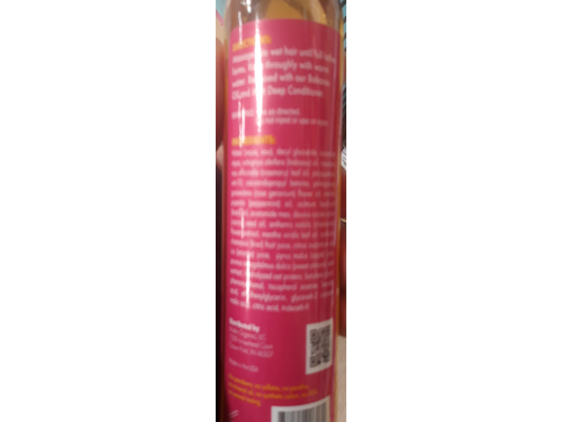 Mielle Organics Babassu Conditioning Shampoo, Sulfate Free, 8 fl oz/240 mL, Pack Of 2