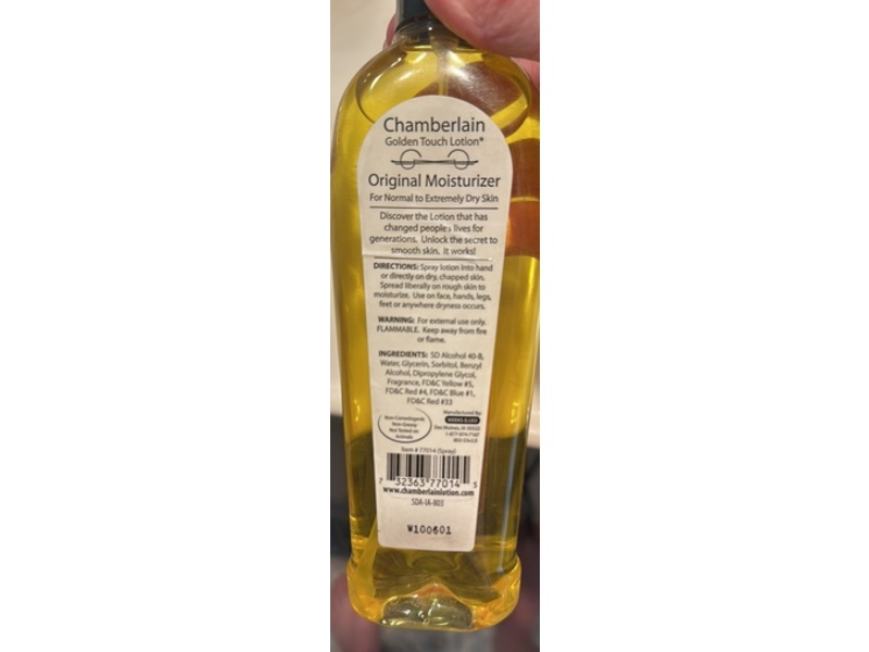 Chamberlain Hand & Body Moisturizer, 8.75 fl oz/259 mL
