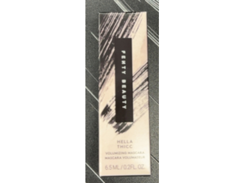 Fenty Beauty Hella Thicc Volumizing Mascara, Cuz I'm Black, 0.2 fl oz/6.5 mL
