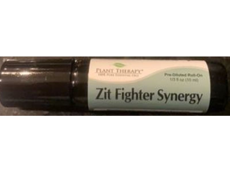 Plant Therapy Zit Fighter Synergy Pre-Diluted Roll-On, 1/3 oz /10 mL